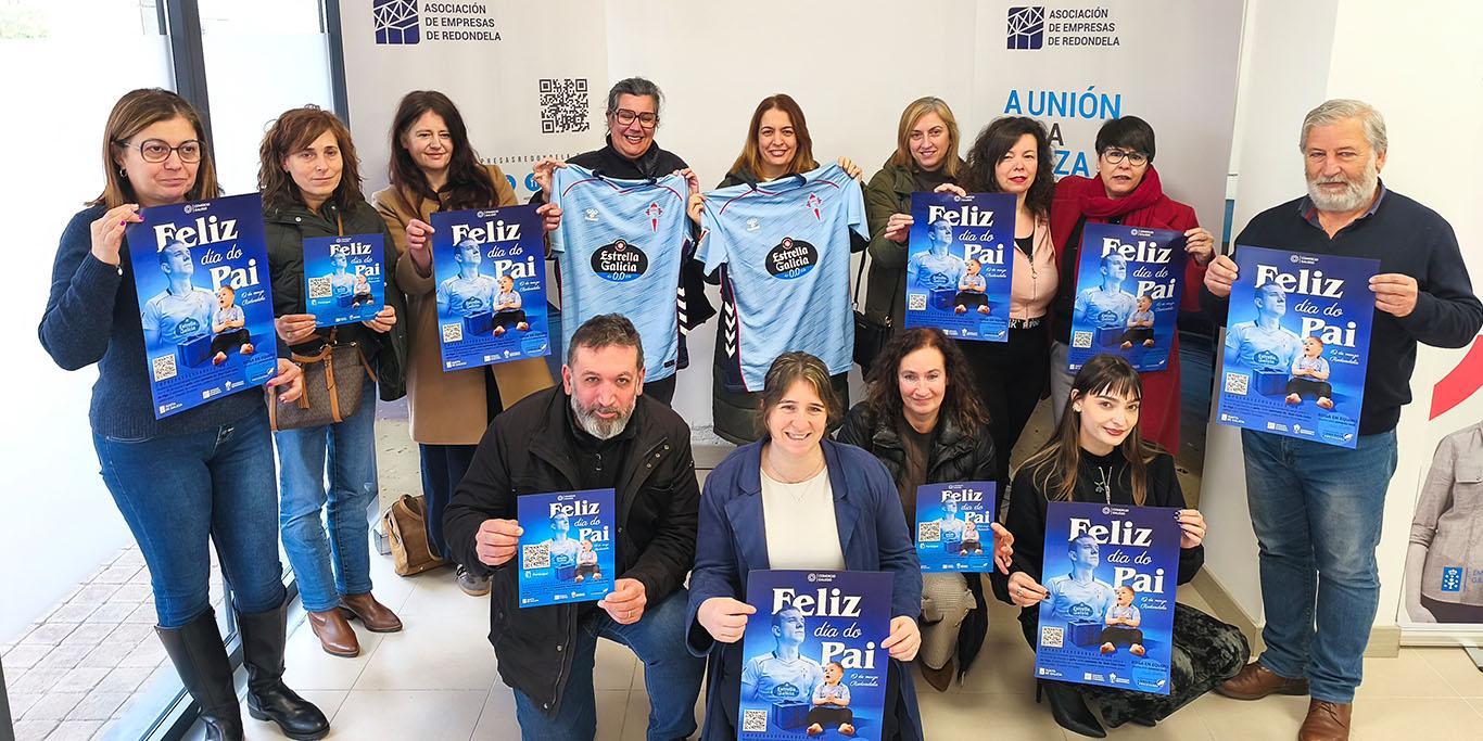 A ASOCIACIÓN DE EMPRESAS DE REDONDELA E A FEDERACIÓN PROVINCIAL DE COMERCIO DE PONTEVEDRA ÚNENSE PARA CELEBRAR O DÍA DO PAI CUNHA CAMPAÑA QUE APOSTA POLO COMERCIO LOCAL.
